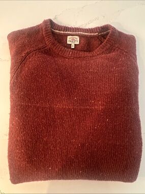 Faherty Burnt Orange Crewneck Sweater - Men's XL